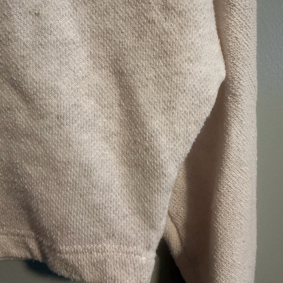 Delias Cream heart Rhinestone cropped Knit long sleeve Top size XS - Picture 10 of 12